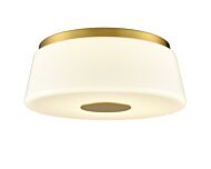 DVI Robson Hall 3-Light Flush Mount in Brass