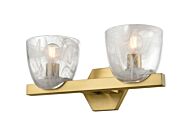 DVI Chalice 2-Light Bathroom Vanity Light in Brass