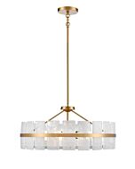 DVI Luna 5-Light Pendant in Brass