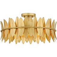 Four Light Semi Flush Mount by Quoizel