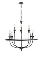 Eight Light Chandelier by Millennium