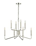 Eight Light Chandelier by Millennium