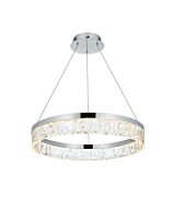 Linden 1-Light LED Chandelier in Chrome