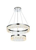 Linden 1-Light LED Chandelier in Chrome