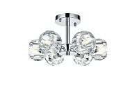 Eren 6-Light Flush Mount in Chrome