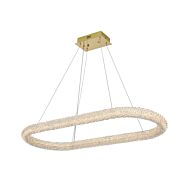 Bowen 1-Light LED Chandelier in Satin Gold