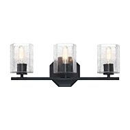 Haven 3-Light Bathroom Vanity Light in Matte Black