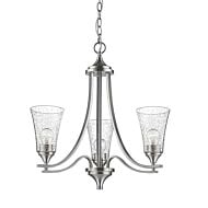 Millennium Lighting Chandelier Ceiling Light in Satin Nickel