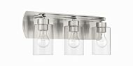 Hendrix 3-Light Bathroom Vanity Light in Brushed Polished Nickel