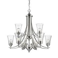 Millennium Lighting Chandelier Ceiling Light in Satin Nickel