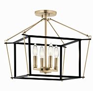 Four Light Semi Flush Mount by Kichler