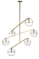 Six Light Chandelier by Visual Comfort Modern