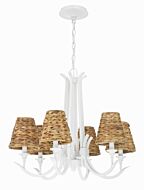 Kokomo 6-Light Chandelier in Matte White