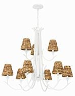 Kokomo 9-Light Chandelier in Matte White