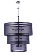 Mesh 12-Light Pendant in Flat Black