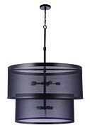 Mesh 9-Light Pendant in Flat Black