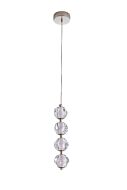 Jackie 4-Light LED Pendant in Polished Nickel