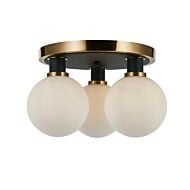 Three Light Semi-Flush Mount