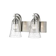 Natalie 2-Light Vanity in Satin Nickel