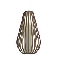 Balloon 1-Light Pendant in American Walnut