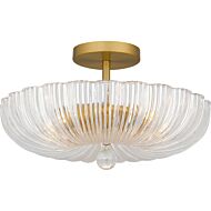 Three Light Semi Flush Mount by Quoizel