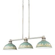 Three Light Linear Pendant by Golden