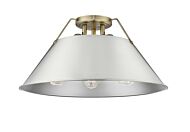 Three Light Flush Mount by Golden