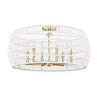 Six Light Semi-Flush Mount by Golden