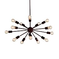 Axion 15-Light Chandelier in Bronze / Dark