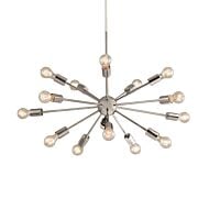 Axion 15-Light Chandelier in Pewter, Nickel, Silver