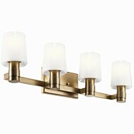 Adani 4-Light Wall Mt Bath 4 Arm in Gold, Champ, Gld Leaf