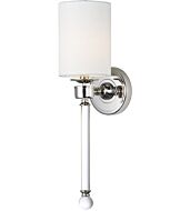 Maxim Lucent 1 Light Wall Sconce in Polished Nickel