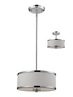 Z-Lite Cameo 2-Light Pendant Light In Chrome