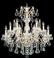 Century 12-Light Chandelier in Black