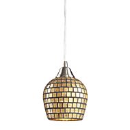 Fusion 1-Light Mini Pendant in Satin Nickel