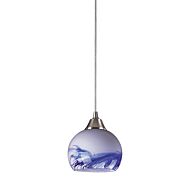 Mela 1-Light Mini Pendant in Satin Nickel