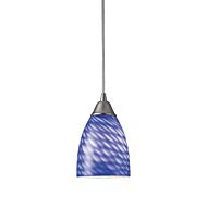 Arco Baleno 1-Light Mini Pendant in Satin Nickel