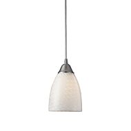 Arco Baleno 1-Light Mini Pendant in Satin Nickel