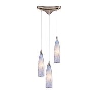 Lungo 3-Light Pendant in Satin Nickel