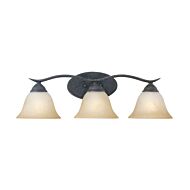 Prestige 3-Light Bathroom Vanity Light in Sable Bronze