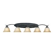 Prestige 5-Light Bathroom Vanity Light in Sable Bronze