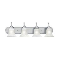 Homestead 4-Light Bathroom Vanity Light in Brushed Nickel