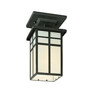 Mission 1-Light Flush Mount in Black