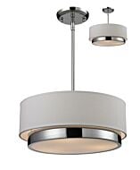 Z-Lite Jade 3-Light Pendant Light In Chrome