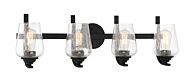 Minka Lavery Shyloh 4 Light Bathroom Vanity Light in Coal