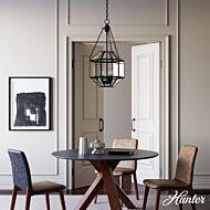 Hunter Indria 3-Light Pendant in Rustic Iron