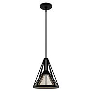 Rafner 1-Light Pendant in Natural Black Iron