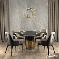 Hunter Zoanne 6-Light Chandelier in Alturas Gold