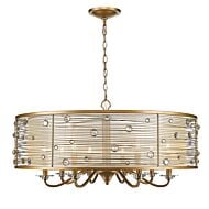 Golden Joia 8 Light Chandelier in Peruvian Gold