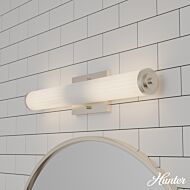 Hunter Holly Grove 2-Light Bathroom Vanity Light in Brushed Nickel